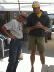 Karen Ryer & Jim Ewing conversing